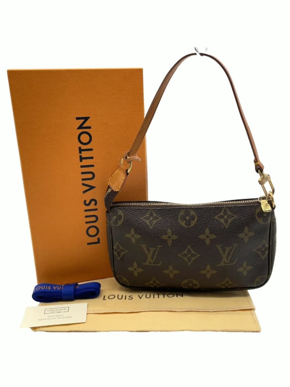 Authentic Louis Vuitton Pochette Accessoires Monogram Shoulder Bag LV Handbag - Picture 2 of 16